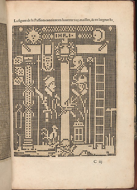Les Secondes Oeuvres, et Subtiles Inventions De Lingerie du Seigneur Federic de Vinciolo Venitien, page 11 (recto)