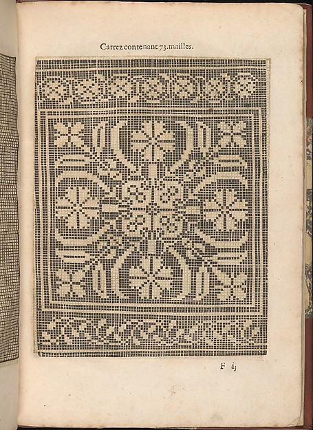 Les Secondes Oeuvres, et Subtiles Inventions De Lingerie du Seigneur Federic de Vinciolo Venitien, page 22 (recto)