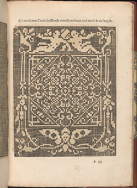 Les Secondes Oeuvres, et Subtiles Inventions De Lingerie du Seigneur Federic de Vinciolo Venitien, page 23 (recto)