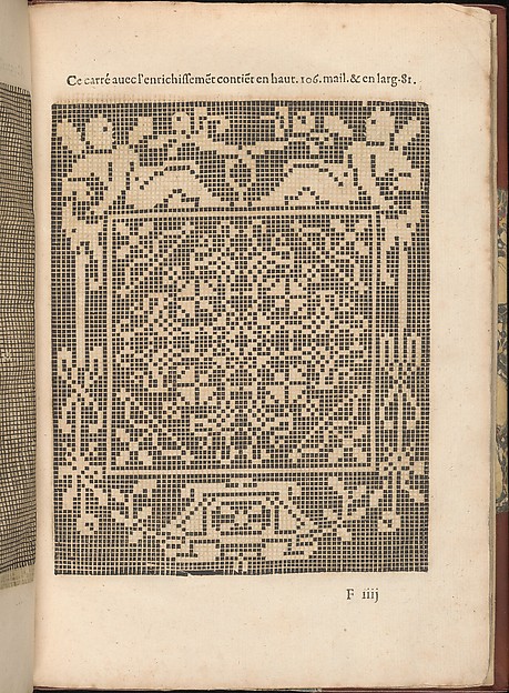 Les Secondes Oeuvres, et Subtiles Inventions De Lingerie du Seigneur Federic de Vinciolo Venitien, page 24 (recto)