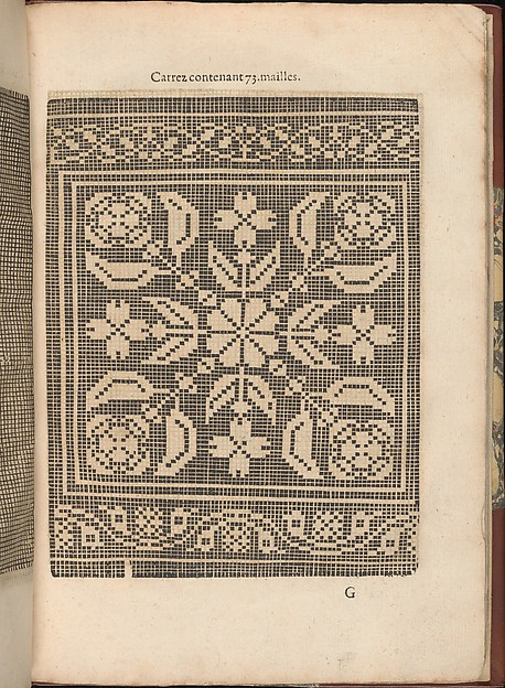 Les Secondes Oeuvres, et Subtiles Inventions De Lingerie du Seigneur Federic de Vinciolo Venitien, page 25 (recto)