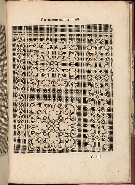 Les Secondes Oeuvres, et Subtiles Inventions De Lingerie du Seigneur Federic de Vinciolo Venitien, page 28 (recto)