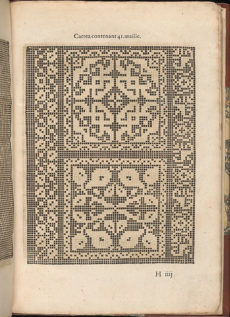 Les Secondes Oeuvres, et Subtiles Inventions De Lingerie du Seigneur Federic de Vinciolo Venitien, page 32 (recto)