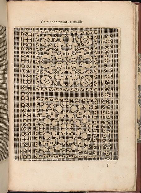 Les Secondes Oeuvres, et Subtiles Inventions De Lingerie du Seigneur Federic de Vinciolo Venitien, page 33 (recto)