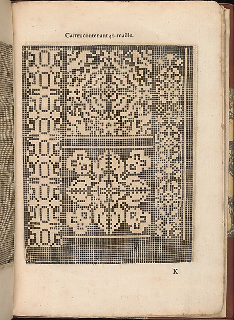Les Secondes Oeuvres, et Subtiles Inventions De Lingerie du Seigneur Federic de Vinciolo Venitien, page 37 (recto)