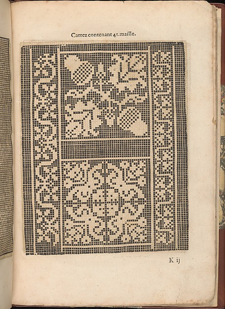 Les Secondes Oeuvres, et Subtiles Inventions De Lingerie du Seigneur Federic de Vinciolo Venitien, page 38 (recto)