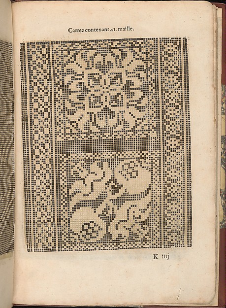 Les Secondes Oeuvres, et Subtiles Inventions De Lingerie du Seigneur Federic de Vinciolo Venitien, page 40 (recto)