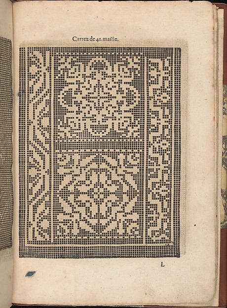 Les Secondes Oeuvres, et Subtiles Inventions De Lingerie du Seigneur Federic de Vinciolo Venitien, page 41 (recto)