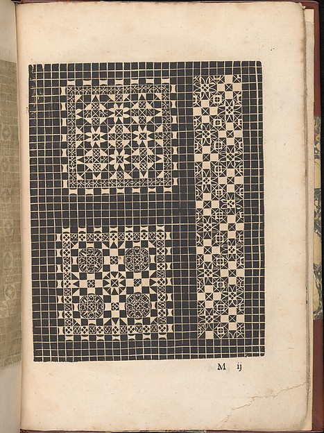 Les Secondes Oeuvres, et Subtiles Inventions De Lingerie du Seigneur Federic de Vinciolo Venitien, page 46 (recto)