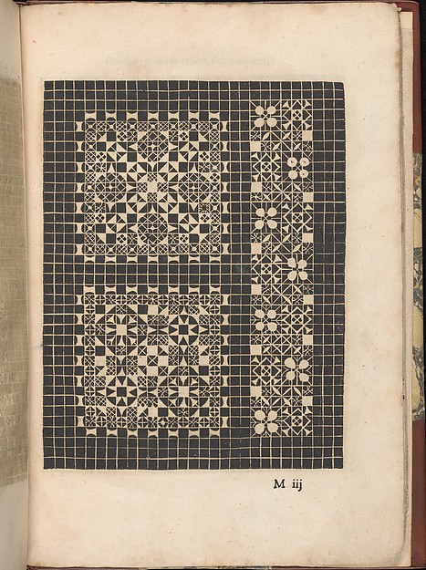 Les Secondes Oeuvres, et Subtiles Inventions De Lingerie du Seigneur Federic de Vinciolo Venitien, page 47 (recto)