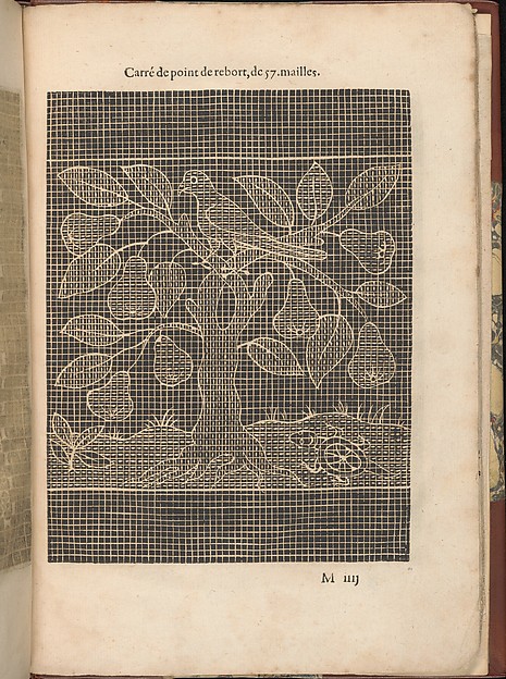Les Secondes Oeuvres, et Subtiles Inventions De Lingerie du Seigneur Federic de Vinciolo Venitien, page 48 (recto)