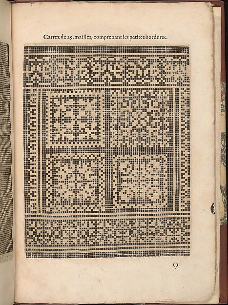 Les Secondes Oeuvres, et Subtiles Inventions De Lingerie du Seigneur Federic de Vinciolo Venitien, page 53 (recto)