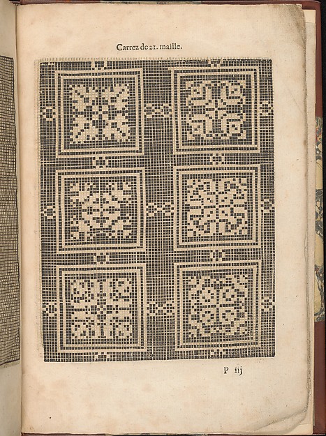 Les Secondes Oeuvres, et Subtiles Inventions De Lingerie du Seigneur Federic de Vinciolo Venitien, page 59 (recto)