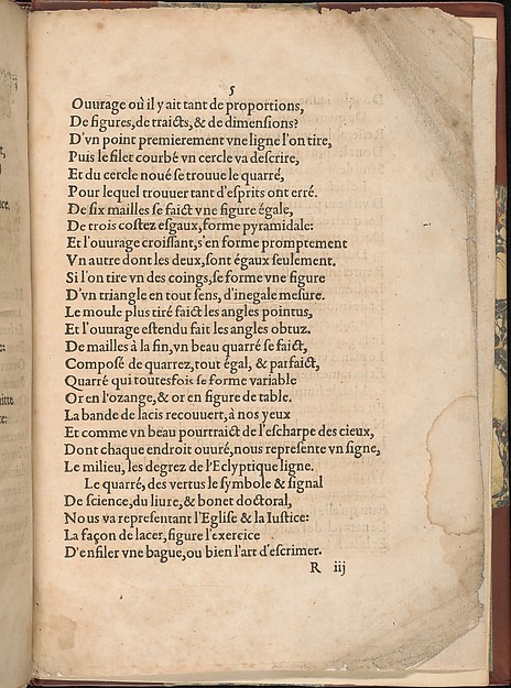 Les Secondes Oeuvres, et Subtiles Inventions De Lingerie du Seigneur Federic de Vinciolo Venitien, page 67 (recto)