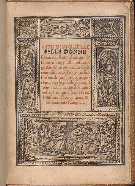 Convivio delle Belle Donne, title page (recto)