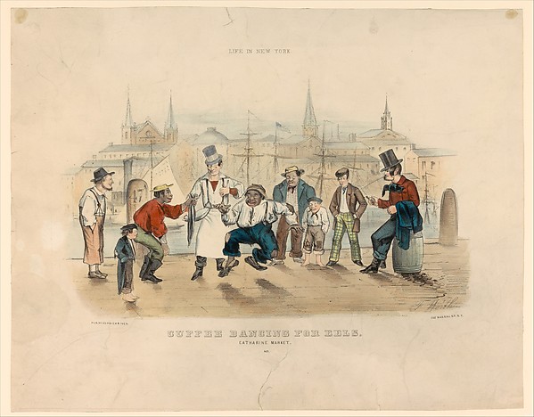 Cuffee Dancing for Eels – Catharine Market (Life in New York)
