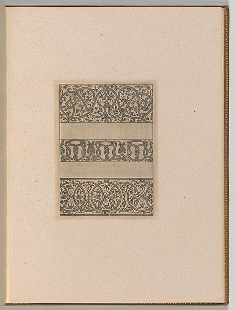 Copies after the 'Livre contenant passement de moresques' (plate 18)
