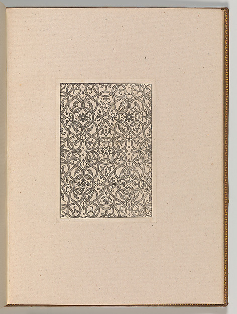 Copies after the 'Livre contenant passement de moresques' (plate 19)