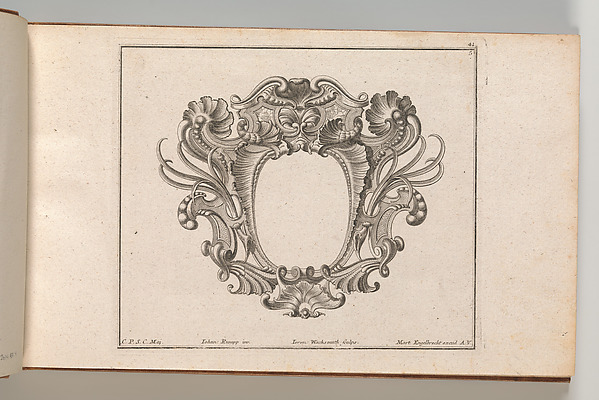 Design for a Cartouche, Plate 5 from 'Neü inventierte sehr dienstiche Schilde oder Cartouches'