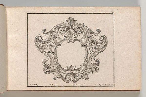 Design for a Cartouche, Plate 6 from 'Neü inventierte sehr dienstiche Schilde oder Cartouches'