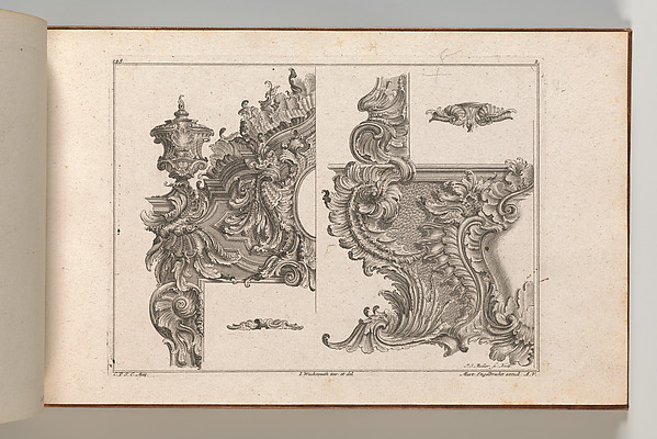Suggestions for the Decoration of a Door and Window Frame, plate 2 from "Auβzierungen zu Thüren u. Fenster sehr nutzlich zu gebrauchen"