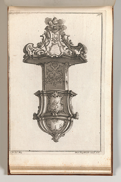 Design for a Pulpit, Plate 3 from an Untitled Series of Pulpit Designs