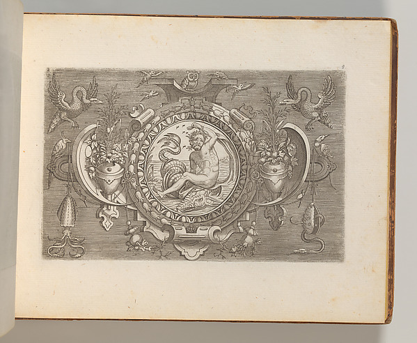 Targhe ed altri ornati di varie e capricciose invenzioni (Cartouches and other ornaments of various and capricious invention, page 9)