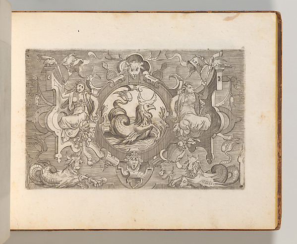 Targhe ed altri ornati di varie e capricciose invenzioni (Cartouches and other ornaments of various and capricious invention, page 12)