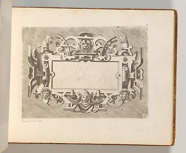 Targhe ed altri ornati di varie e capricciose invenzioni (Cartouches and other ornaments of various and capricious invention, page 14)