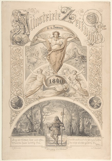 Cover design for the "Illustrirte Zeitung"