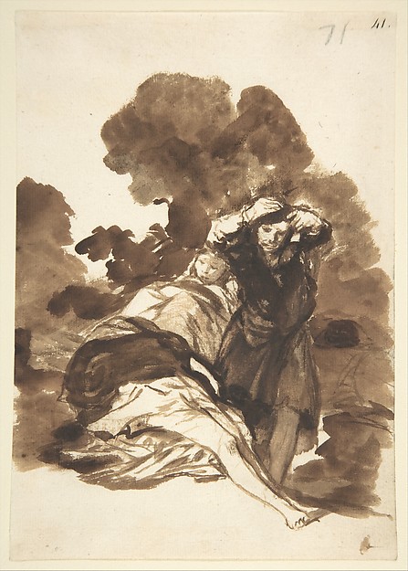 Figures waking from sleep (?); page71 from the 'Images of Spain Album (F)