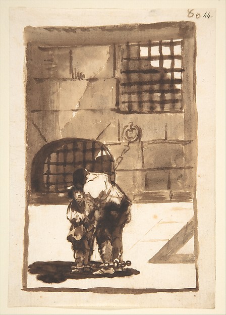 Prisoners in irons; page 80 from the 'Images of Spain' album (F)