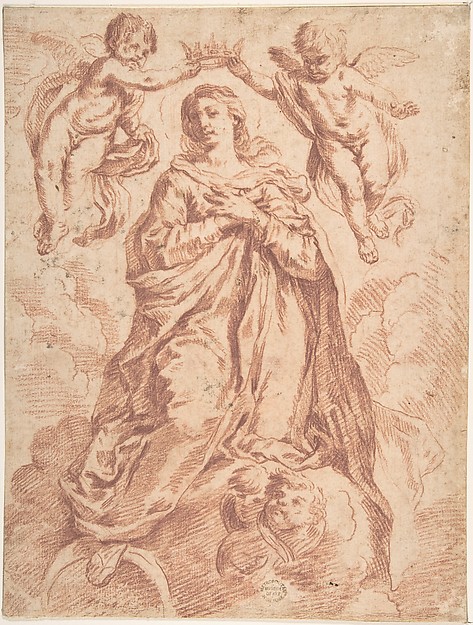 Coronation of the Virgin by Anonymous, Spanish, 17th century