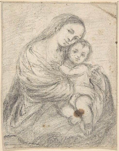 Madonna and Child by Anonymous, Spanish, School of Seville, 17th century