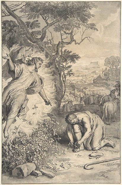 Moses and the Burning Bush by Gerard Hoet