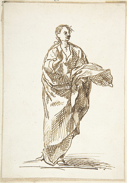 Standing Male Saint (an Apostle?)