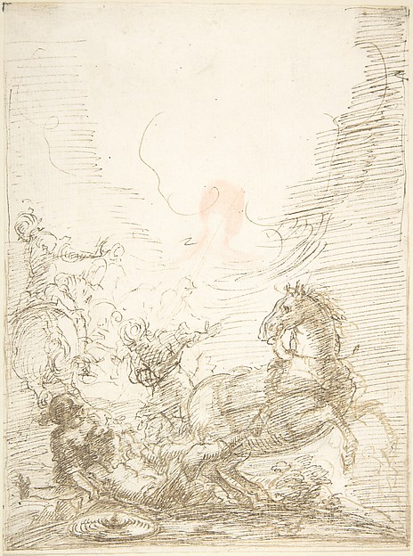 The Conversion of Saint Paul by Anonymous, Spanish, School of Seville, 17th century