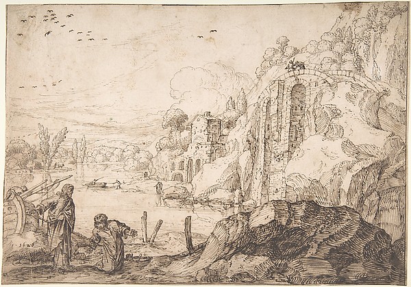 Landscape with the Calling of St. Peter by Jacob Pynas