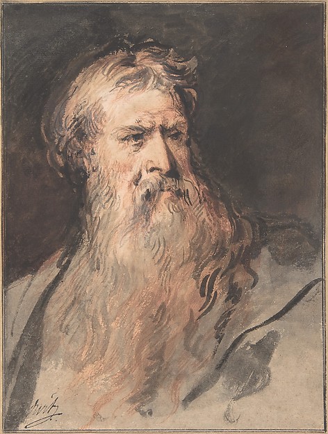 Study for the figure of Moses by Jacob de Wit