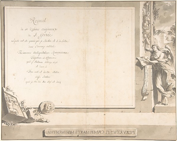 Frontispiece for "Thesaurus Antiquitatum Romanarum"