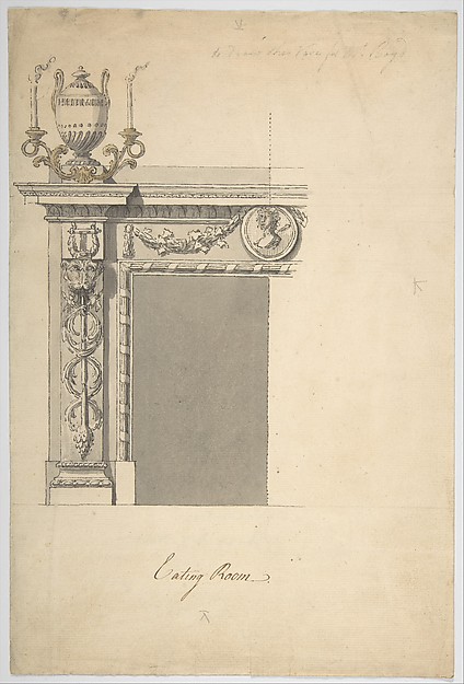 Design for a Chimneypiece in the Eating-room, Danson Park, Kent