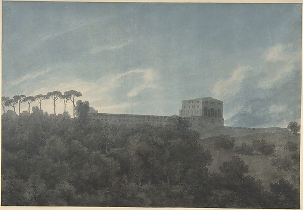 View of the Villa Lante on the Janiculum in Rome