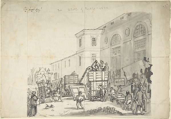 Delivery Entrance of Palais des Beaux Arts at the Exposition Universelle of 1855