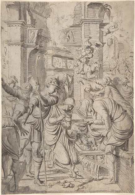 Adoration of the Shepherds by Aertgen Claesz. van Leyden