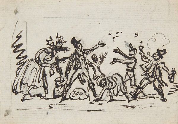 A group of figures