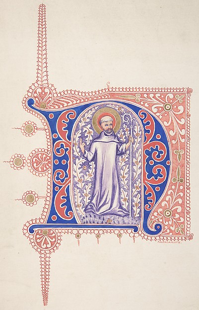Illuminated Initial "N"