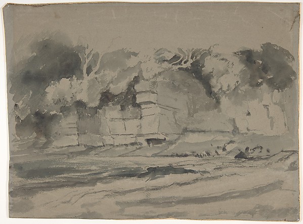 Landscape with a Rock Wall, perhaps in Westmorland