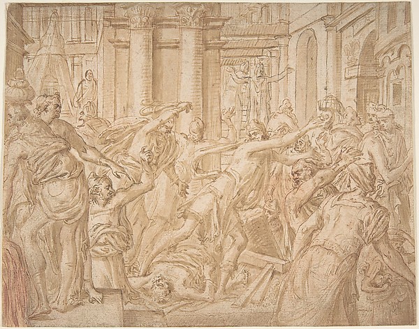 Christ Driving the Money Changers from the Temple by Frans Floris I