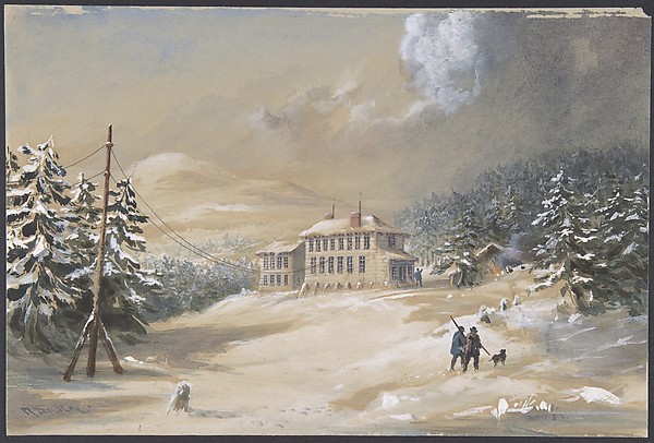 Trinity Bay, Newfoundland, Exterior View of the Telegraph House in 1857-1858