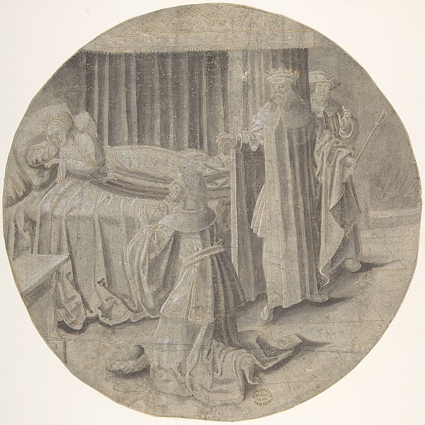 Haman begs Esther for his Life by Pseudo-Aert Ortkens